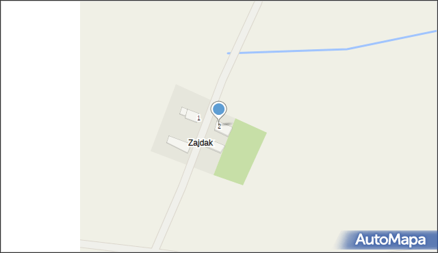 Komorzno, Zajdak, 2, mapa Komorzno