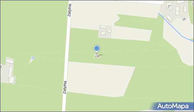 Kopana, Zatylna, 11a, mapa Kopana