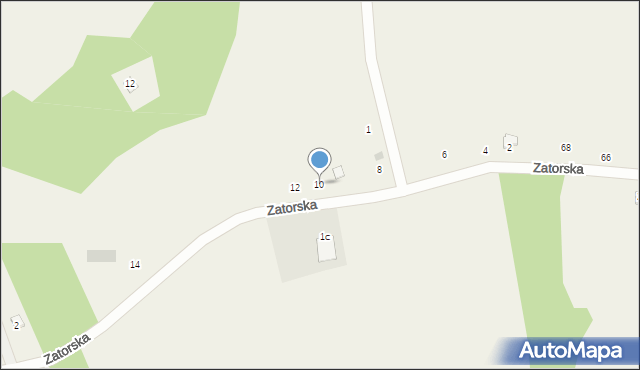 Kopaniec, Zatorska, 10, mapa Kopaniec