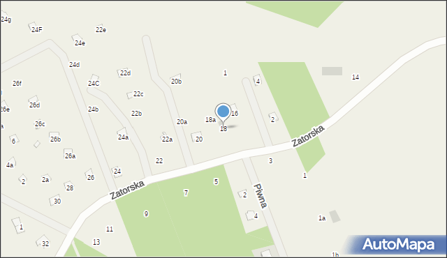 Kopaniec, Zatorska, 18, mapa Kopaniec