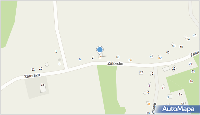 Kopaniec, Zatorska, 2, mapa Kopaniec