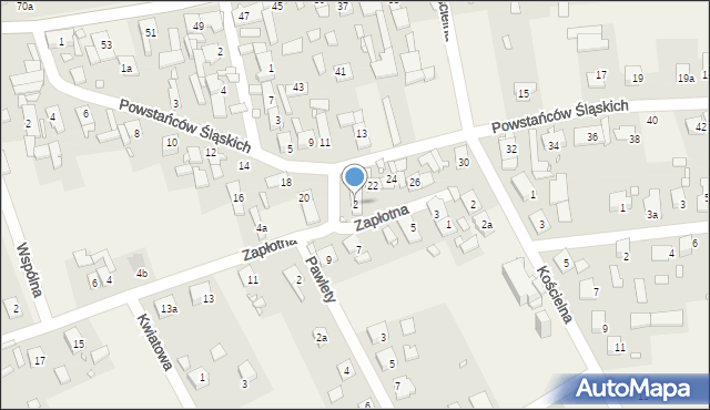 Kosorowice, Zapłotna, 2, mapa Kosorowice