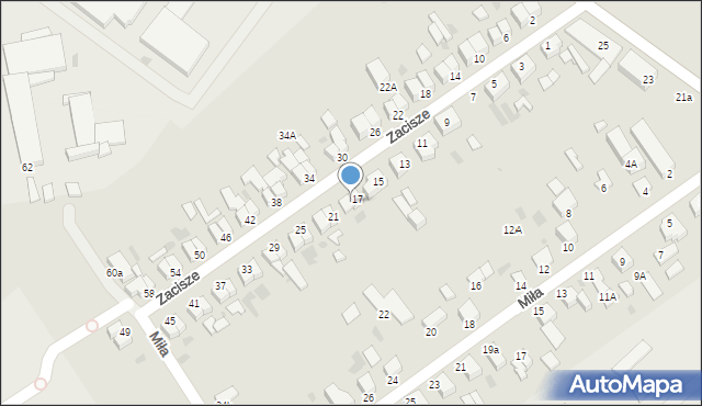 Koszalin, Zacisze, 19, mapa Koszalina