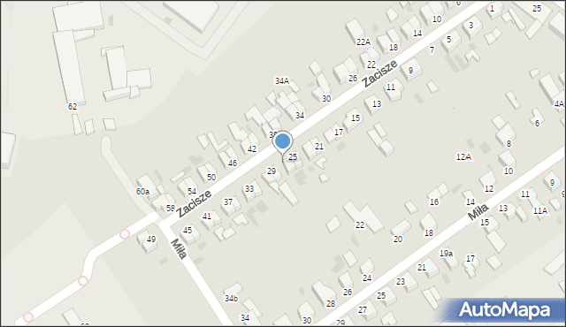 Koszalin, Zacisze, 27, mapa Koszalina