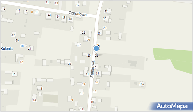 Kotowice, Zamkowa, 22, mapa Kotowice
