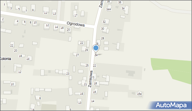 Kotowice, Zamkowa, 24, mapa Kotowice