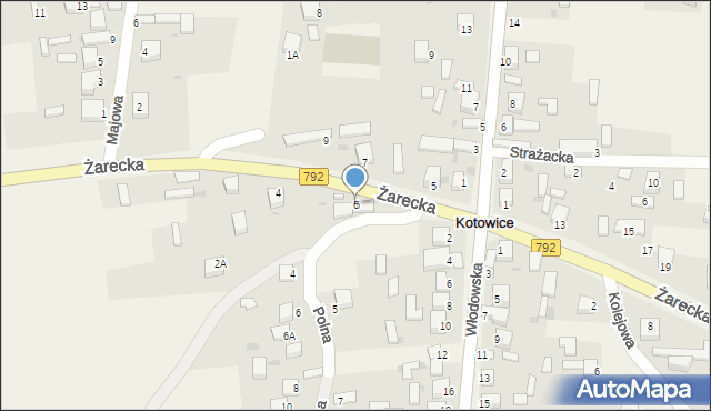 Kotowice, Żarecka, 6, mapa Kotowice