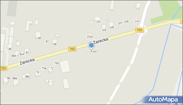 Koziegłowy, Żarecka, 82, mapa Koziegłowy