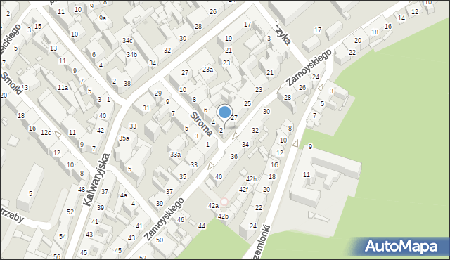 Kraków, Zamoyskiego Jana, hetm., 29, mapa Krakowa