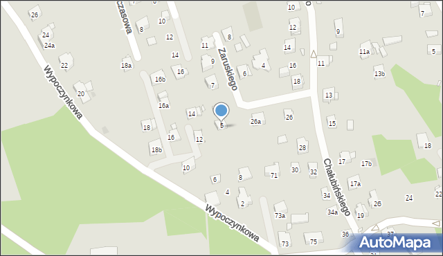 Kraków, Zaruskiego Mariusza, gen., 5, mapa Krakowa