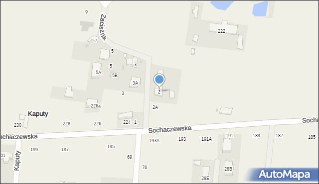 Kręczki, Zaciszna, 2, mapa Kręczki