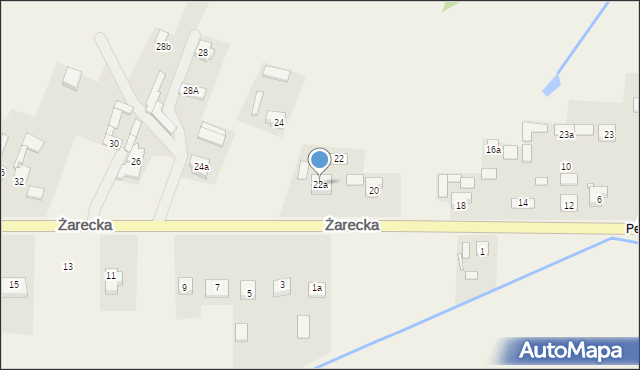Kroczyce, Żarecka, 22a, mapa Kroczyce
