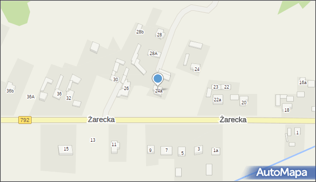 Kroczyce, Żarecka, 24a, mapa Kroczyce