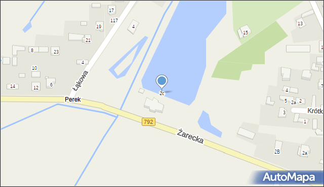Kroczyce, Żarecka, 2c, mapa Kroczyce