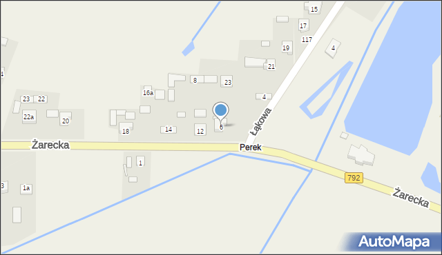 Kroczyce, Żarecka, 6, mapa Kroczyce