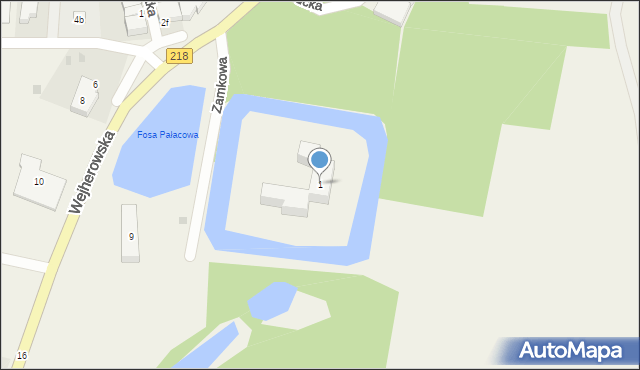 Krokowa, Zamkowa, 1, mapa Krokowa