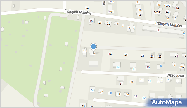 Kryspinów, Zaolsze, 12, mapa Kryspinów