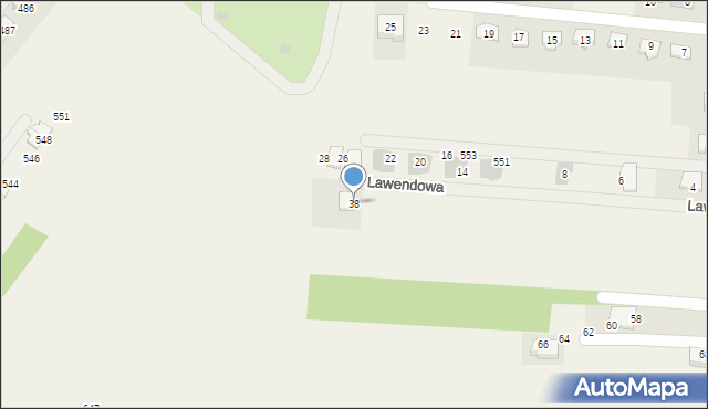 Kryspinów, Zaolsze, 38, mapa Kryspinów