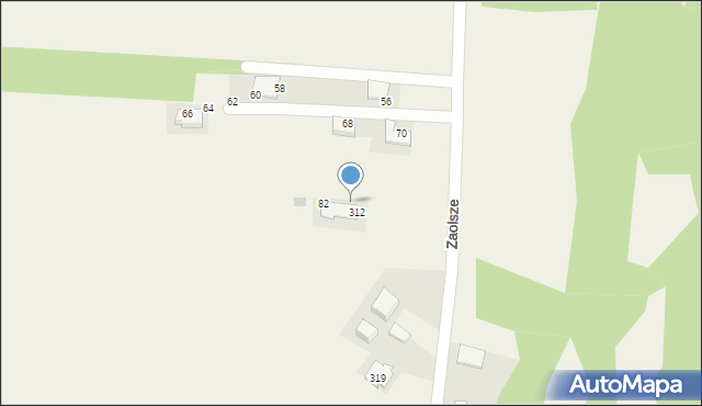 Kryspinów, Zaolsze, 84, mapa Kryspinów