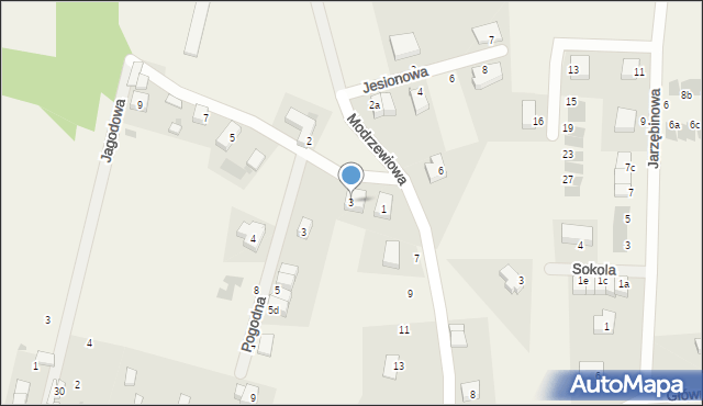 Krzyków, Zagrodowa, 3, mapa Krzyków