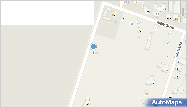 Ksawerów, Zachodnia, 1, mapa Ksawerów