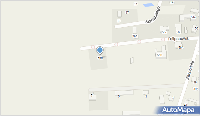 Ksawerów, Zachodnia, 56h, mapa Ksawerów