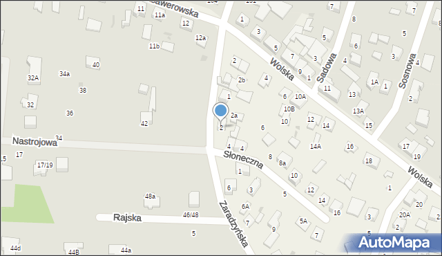 Ksawerów, Zaradzyńska, 2, mapa Ksawerów