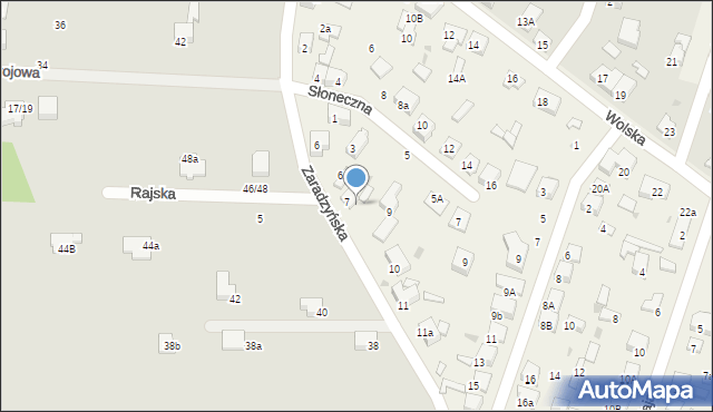 Ksawerów, Zaradzyńska, 8, mapa Ksawerów