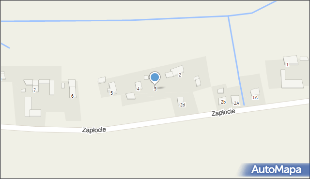 Kujakowice Dolne, Zapłocie, 3, mapa Kujakowice Dolne