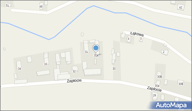 Kujakowice Dolne, Zapłocie, 31a, mapa Kujakowice Dolne