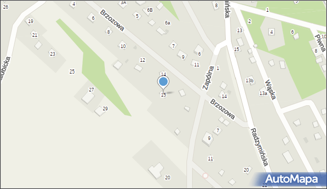 Kuligów, Załubicka, 15, mapa Kuligów