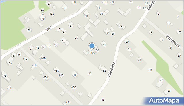 Kuligów, Załubicka, 30A, mapa Kuligów