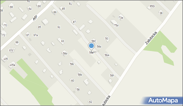 Kuligów, Załubicka, 56e, mapa Kuligów