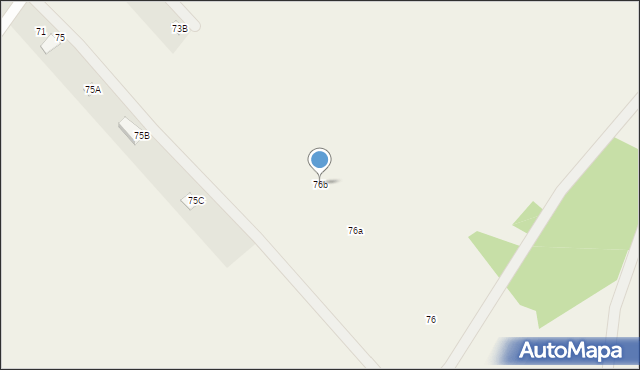 Kuligów, Zapólna, 76b, mapa Kuligów