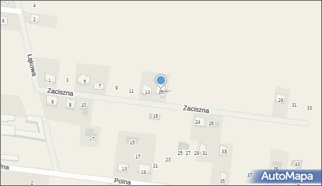 Kuriany, Zaciszna, 15, mapa Kuriany