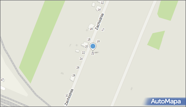 Kutno, Zachodnia, 21, mapa Kutno