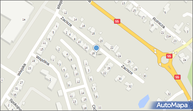 Kwidzyn, Zacisze, 20, mapa Kwidzyn