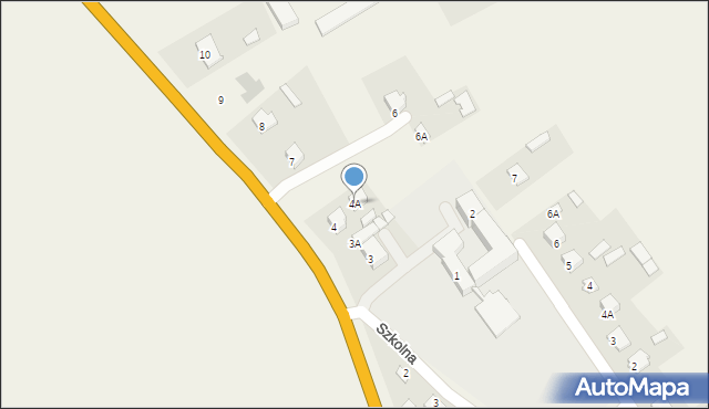 Łabunie, Zamojska, 4A, mapa Łabunie