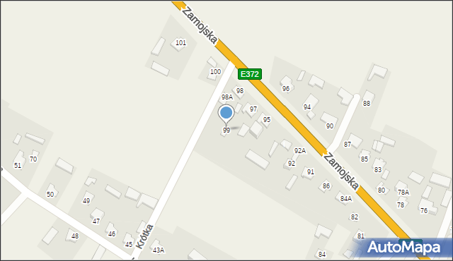 Łabunie, Zamojska, 99, mapa Łabunie