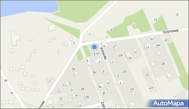 Łacha, Zatorska, 2, mapa Łacha