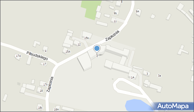 Łagów, Zapłotnia, 2, mapa Łagów