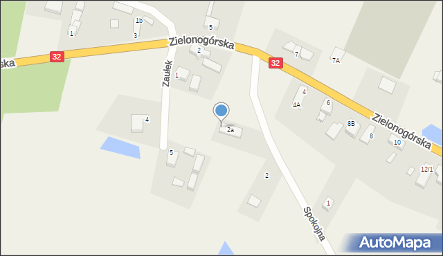 Łagów, Zaułek, 3, mapa Łagów