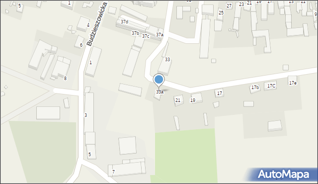 Łambinowice, Zawadzkiego-Zośki Tadeusza, 33a, mapa Łambinowice