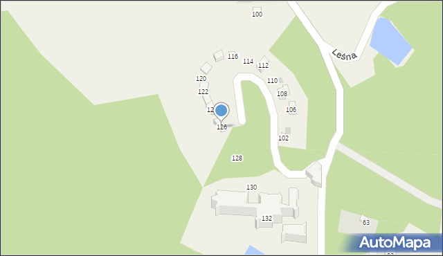 Łapalice, Zamkowa, 126, mapa Łapalice