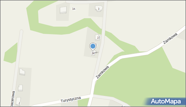 Łapalice, Zamkowa, 14, mapa Łapalice