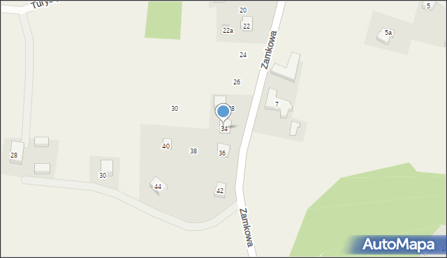 Łapalice, Zamkowa, 34, mapa Łapalice