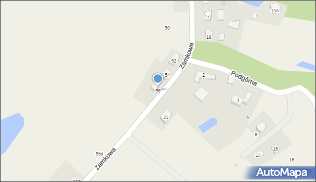 Łapalice, Zamkowa, 56, mapa Łapalice