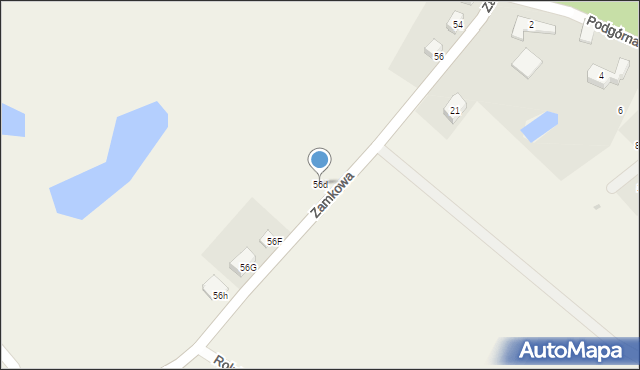 Łapalice, Zamkowa, 56d, mapa Łapalice
