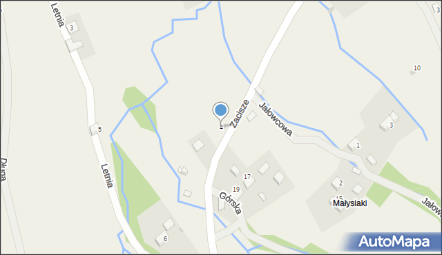 Las, Zacisze, 4, mapa Las