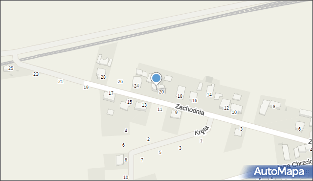 Lasocice, Zachodnia, 22, mapa Lasocice